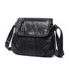Small Women Handbag Washed Leather Shoulder Crossbody Bags