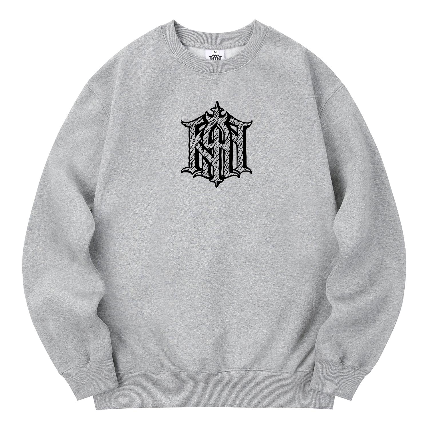 Khan 6312 Kmg0176 Old Khan Fleece-Lined Sweatshirt Gray L