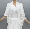 Spring Summer Women's Crochet Hollow Knit Cardigan Batwing Short Sleeve Breathable Comfortable Cardigan Sun Protection