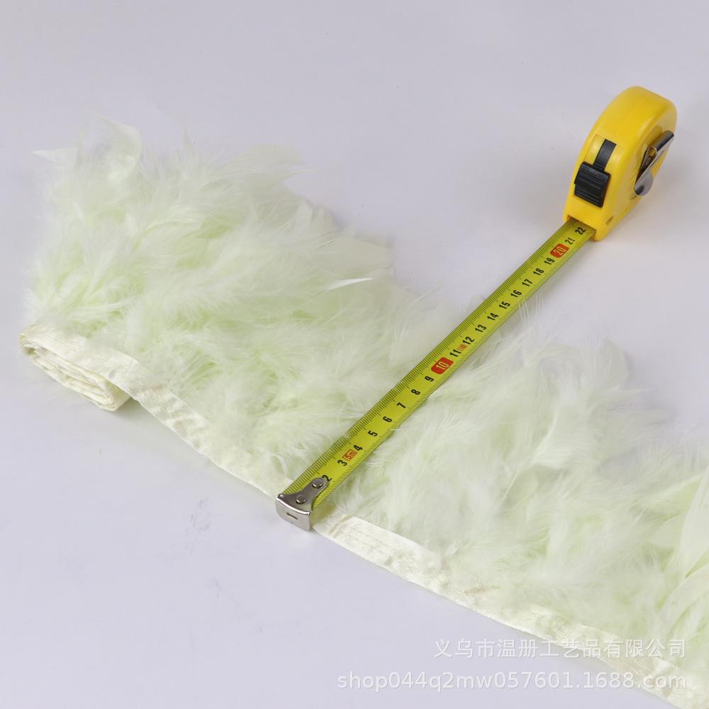 Turkey Feather Cloth Edge Diy Car Doll Decorative Material Fire Lace Dress Skirt 1M/Bag
