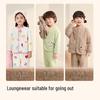Balabala Kids' Winter Half Velvet Pajama Set