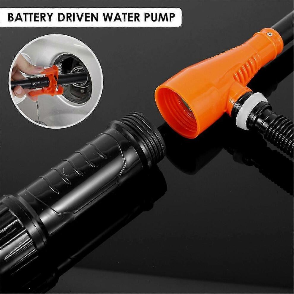Portable Transfer Pump Battery Operated Electric Siphon Pump 2.2 Gallons Per Min Efficient Liquid Fuel Transfer Pump