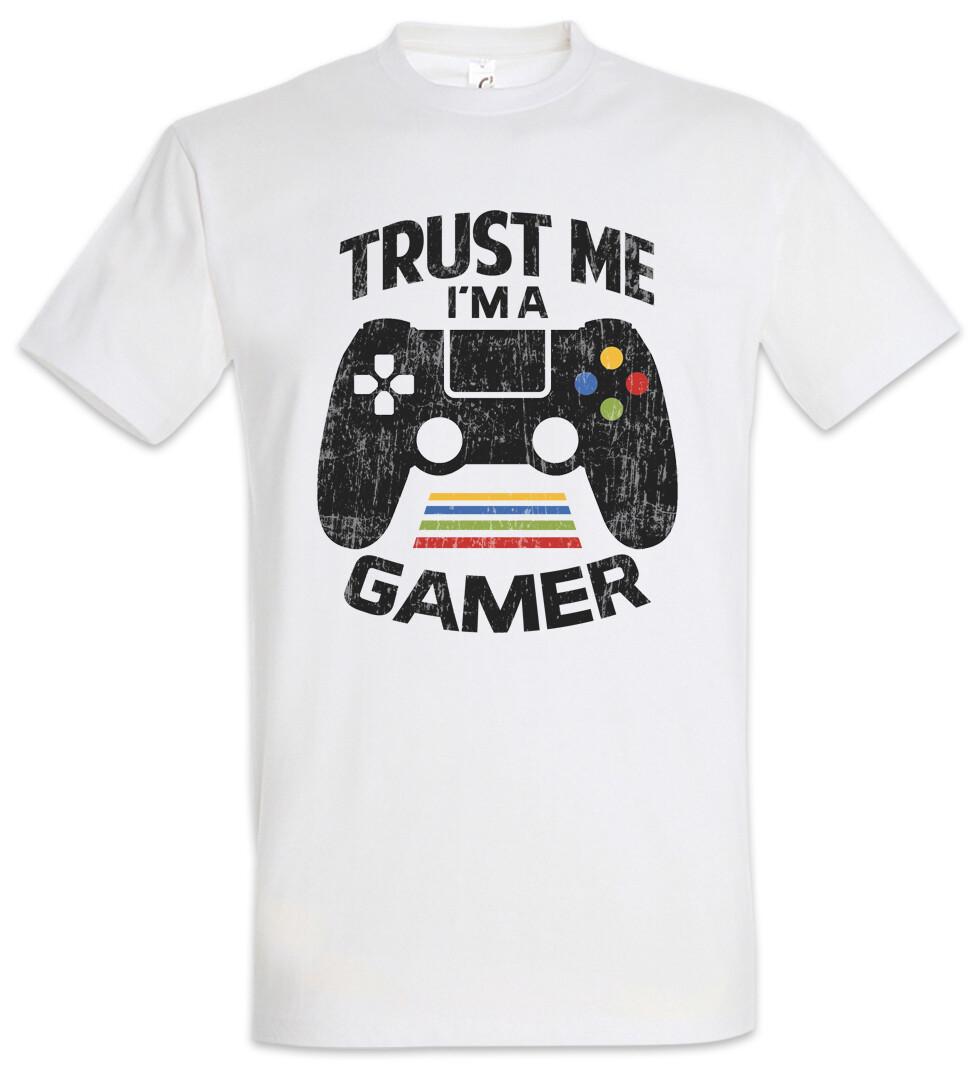 

Trust Me I m A Gamer T-Shirt Mens Womens Tees Top Gaming Geek Nerd Controller Keyboard Pixel 4XL