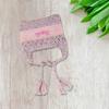 Chapéu de Tricô com Tassel Orelha de Gato para Meninas Chapéu Y2K GIRL com Tassels de Crochê