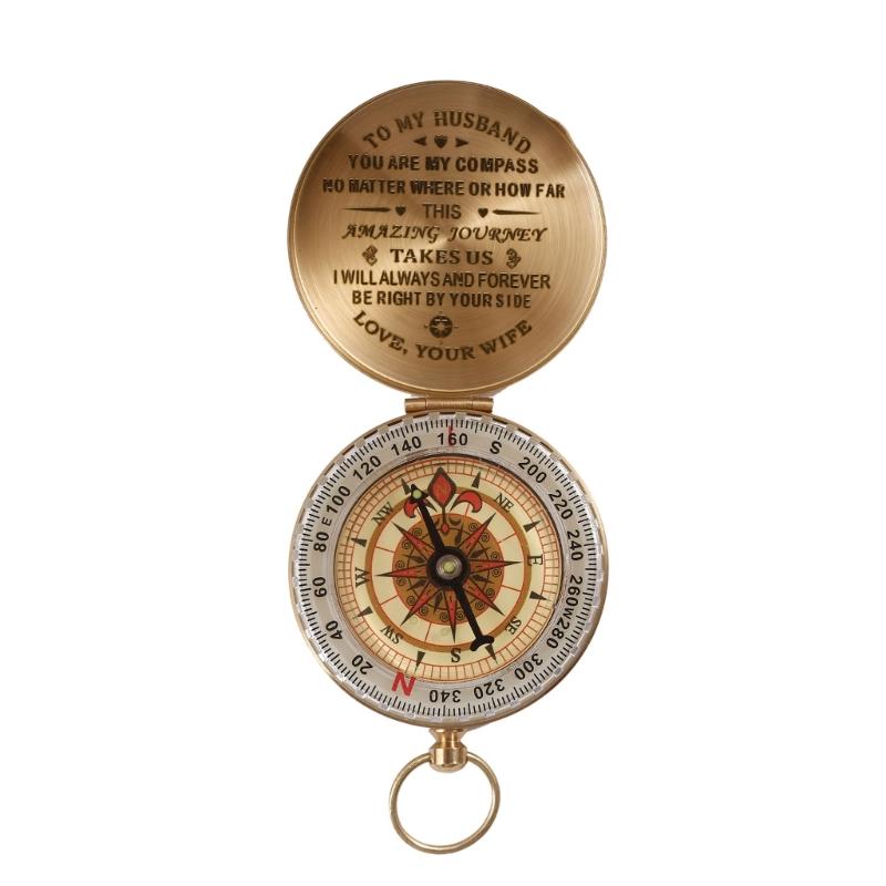 

Personalized Compasses Vintage Directional Compasses Adventure Accessory Birthday Gift for Son/Daughter/Husband/Wife