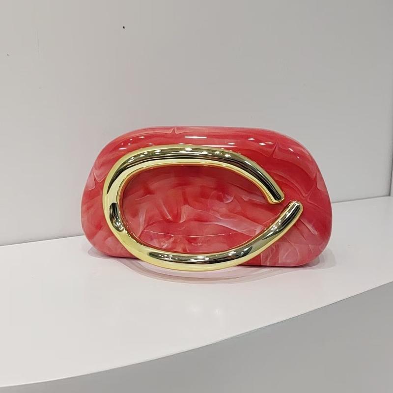 Women's Trendy Chain Crossbody Shoulder Bag Handbag Acrylic Wedding Evening Bag Shell Formal Clutch Purse for Women Evening Bag Formal Clutch Purse