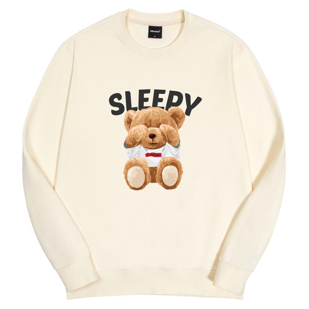 OKSTAR Sleepy Teddy Bear Double-Sided Sweatshirt (Type C)