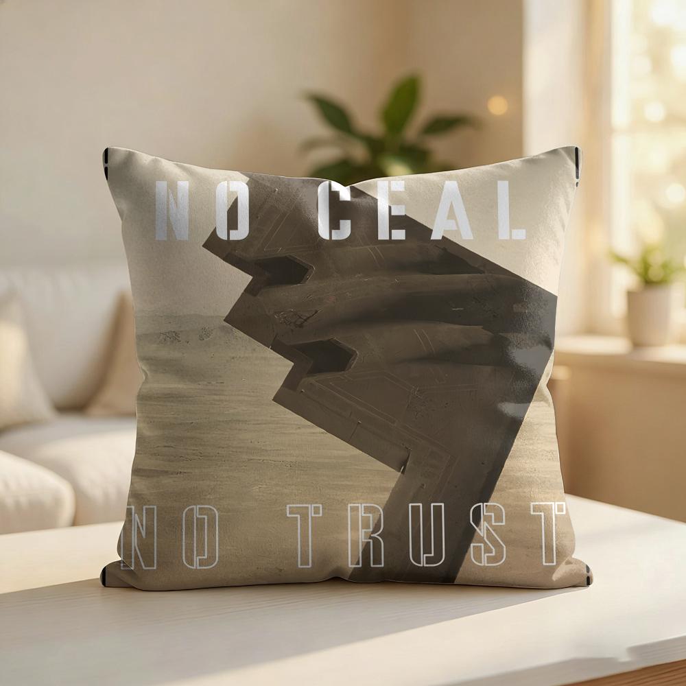 Fighter Jet Cool F B SU Cushion Cover Silky Short Plush Invisible Zipper Dustproof Sofa Pillow Case For Home Decor