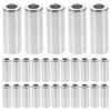 30 Stück Metall Seil Kordelstopper Röhrchen Perlen Legierung Zylinder Kordelstopper für Kordelzug Pullover Hüte Pflanzen Korb Lanyard DIY Makramee