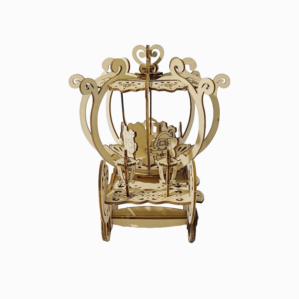 DIY Wooden Pumpkin Car Puzzle Assembly The perfect Halloween, New Year, and birthday gift