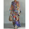 Women’s Vibrant Watercolor Print Batwing Sleeve Top & Wide Leg Pants
