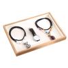 Bamboo & Wood Jewelry Display Plate for Rings, Necklaces, Bracelets — Durable & Exquisite Storage Solution