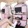 1PC Car anti-kick mat Rear car seat back storage bag Children's storage hanging bag Seat back storage rack anti-dirt mat