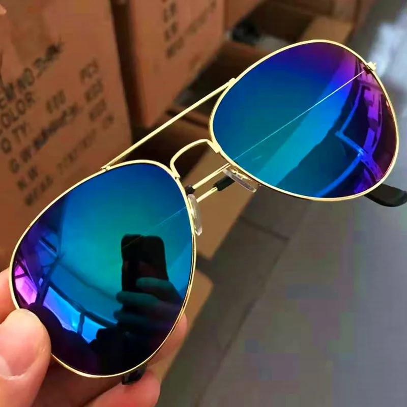 Fashion Sunglasses for Women Men Pilot Round Gradient Mirror Wen Outdoor Driving Glasses Oculos