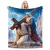 Rescue Jesus' Holy Mother Keep Warm Mat Is Suitable for Use On Living Room and Bedroom Sofas