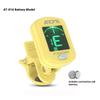 Bunter At-01A Gitarrenstimmgerät Drehbarer Clip-On Stimmgerät Digitales Elektronisches LCD-Display für Akustikgitarre Bass Ukulele Gitarre