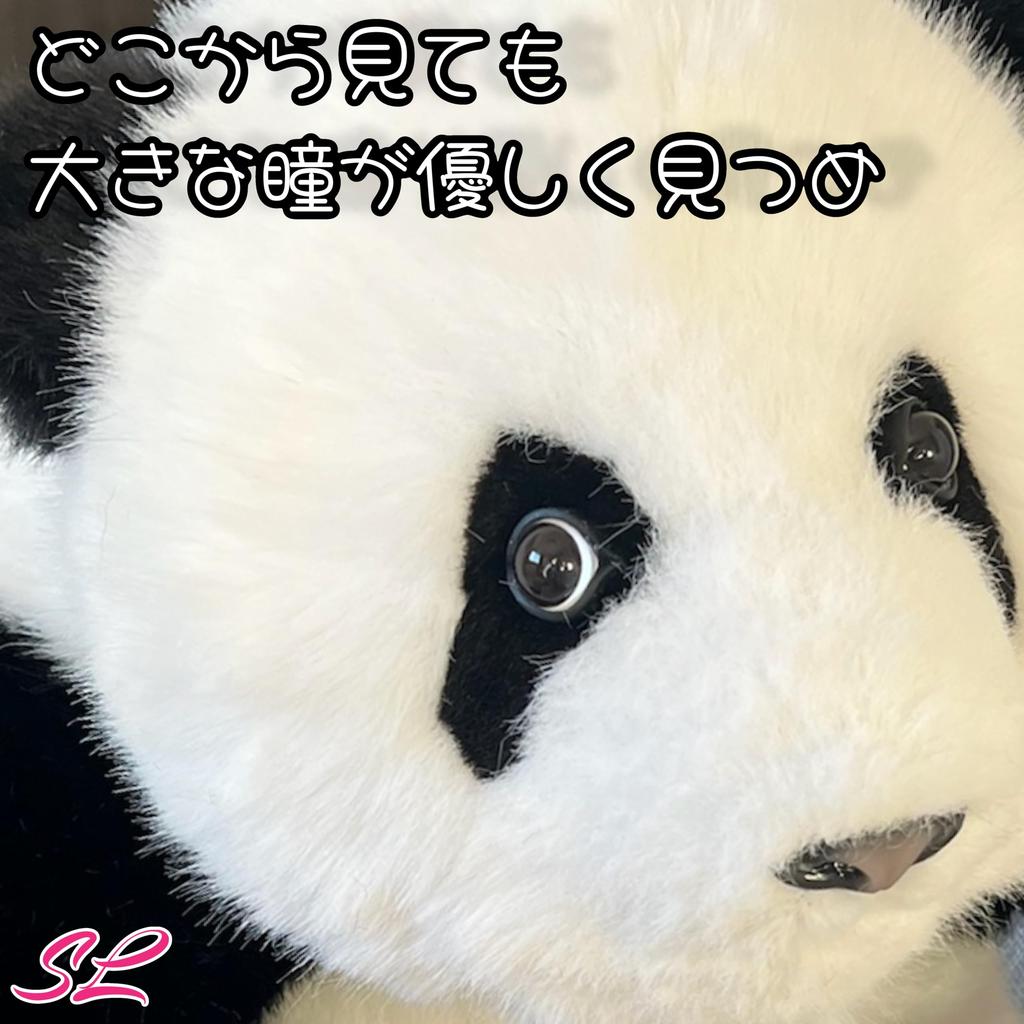 Realistic Panda Plush Toy, Perfect for Birthdays, Anniversaries, Presents, Children's Day, Healing, Smiles, Encouragement, Japanese Flowers, Fur Fur,