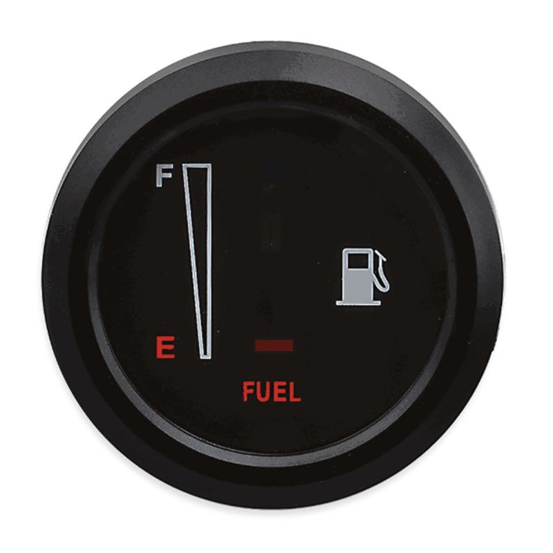 12V/24V Car & Motorcycle LED Fuel Gauge with Blue Light, 2-Inch Display