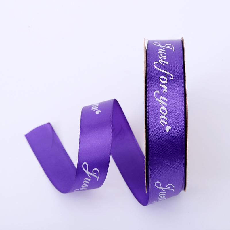 2.5cm Satin Ribbon for Gift Boxes, Cakes, and Flowers - Decorative Bowknot and Woven Colored Ribbon