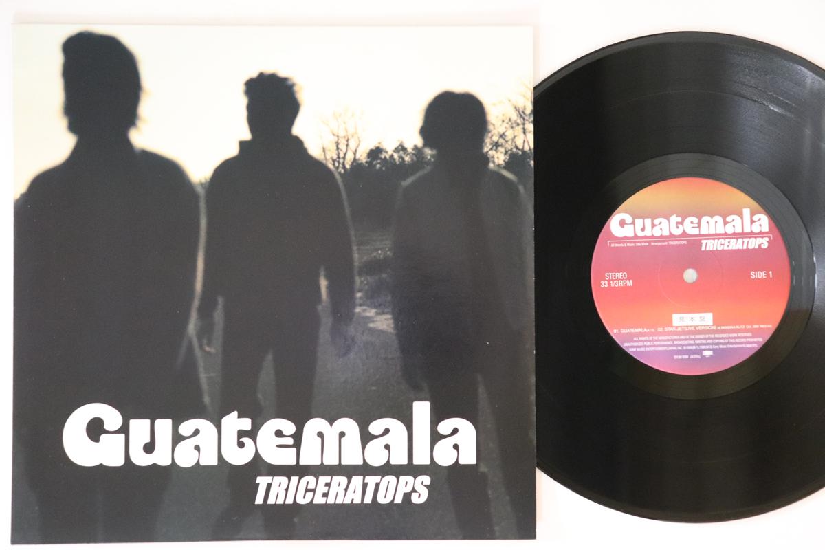

10inch Record TRICERATOPS - Guatemala SYUM0094PROMO EPIC Japan Japanese Pop/Rock Used