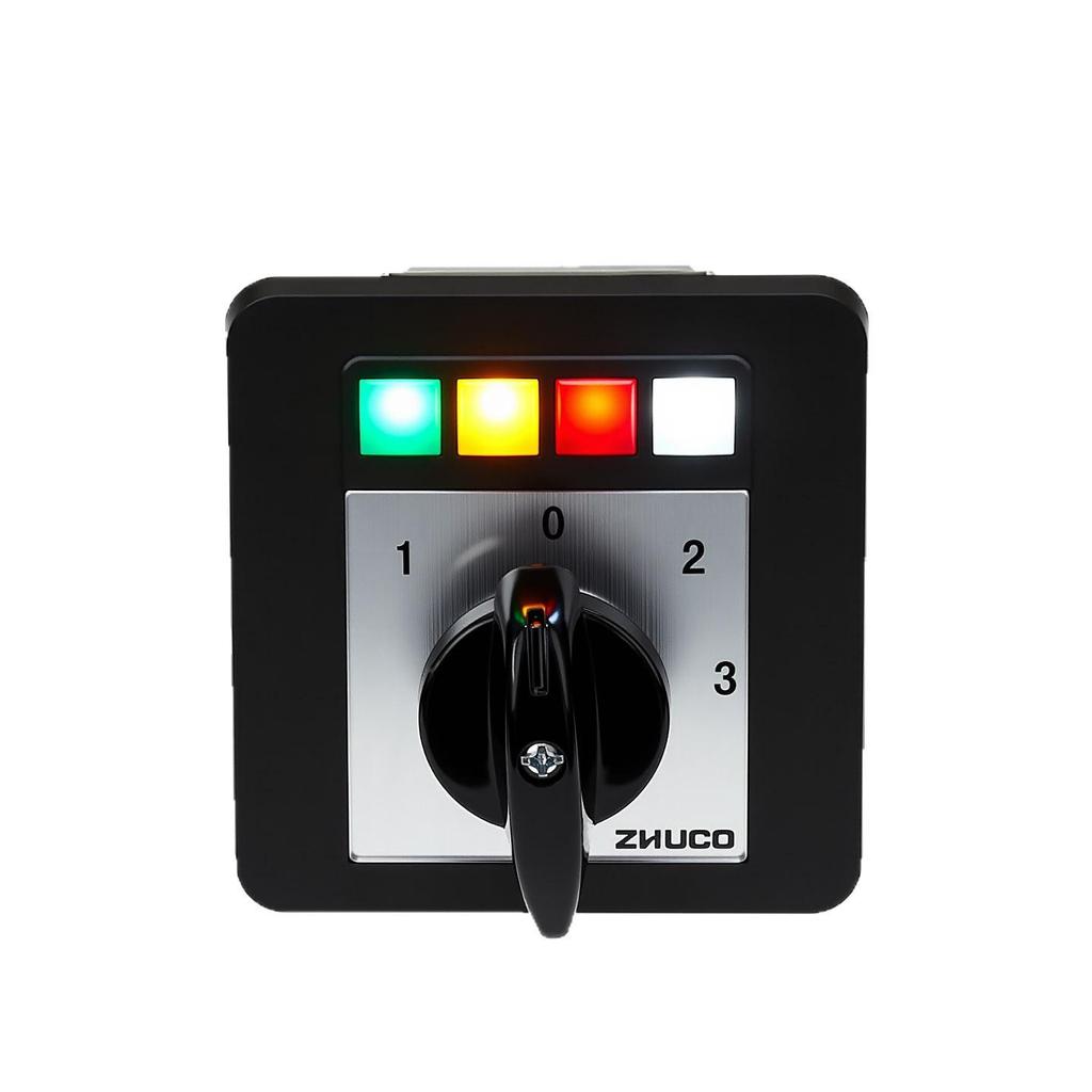 Zhuochao LW12-16/5822.3-72N4 3-Section 4-Speed Switch with Light