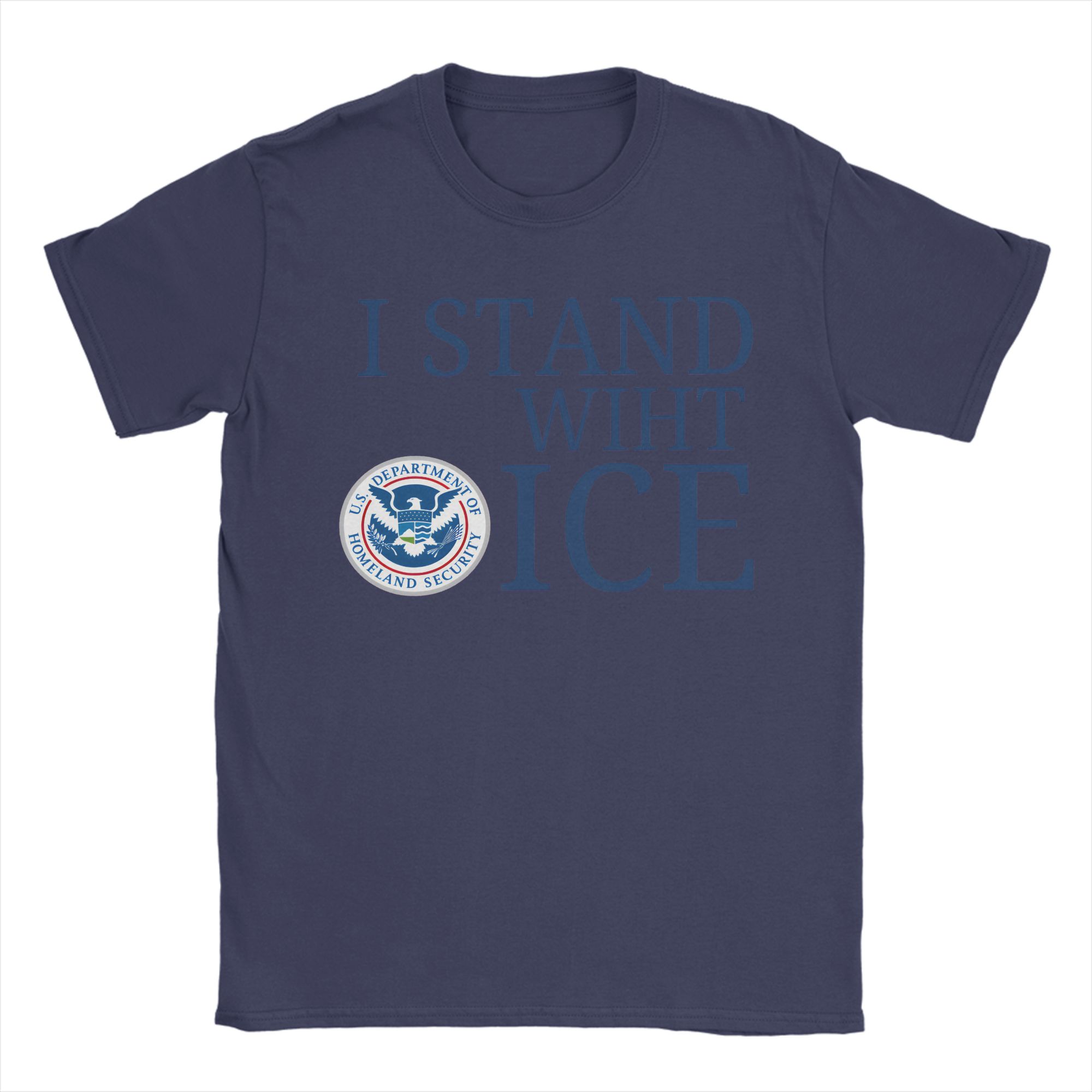 

Unisex I Stand With Ice United States Immigration and Customs EnforceUnisext T Shirt Cotton Clothes Short Sleeve Tees Summer TShirts 4XL