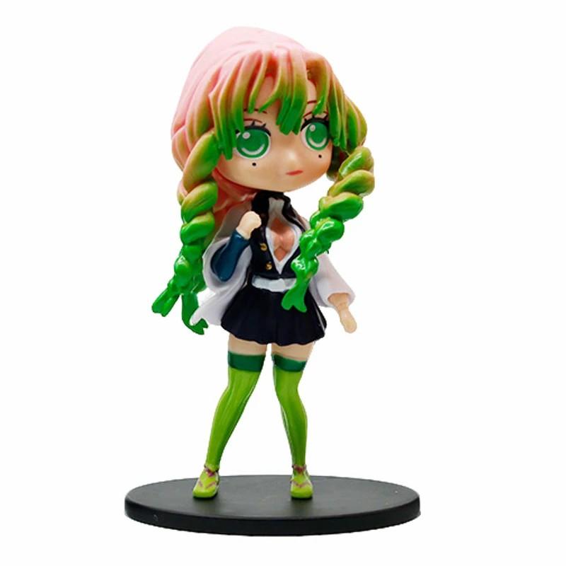 8pcs/Sets Q Posket Figure  Demon Slayer Mini Figurine Kimetsu No Yaiba Small PVC Dolls Desktop Decoration