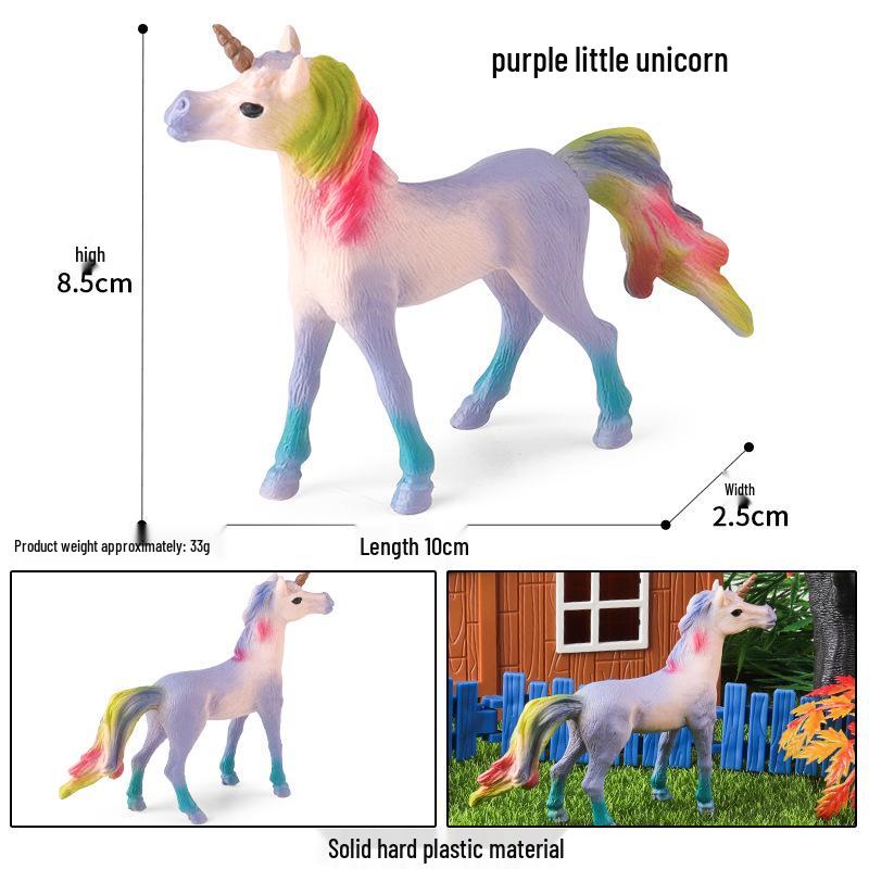 European Mythical Pegasus Unicorn Toy Model: Elf, Mythical Creature, Magic Beast 