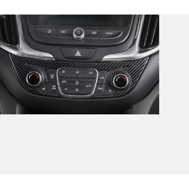 For Chevrolet Equinox Carbon Fiber 2018- Center Console AC Switch Panel Trim