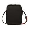 BALLY Nylon Mesh Leather Trim Shoulder Bag, Crossbody Bag Men's Black 63064341