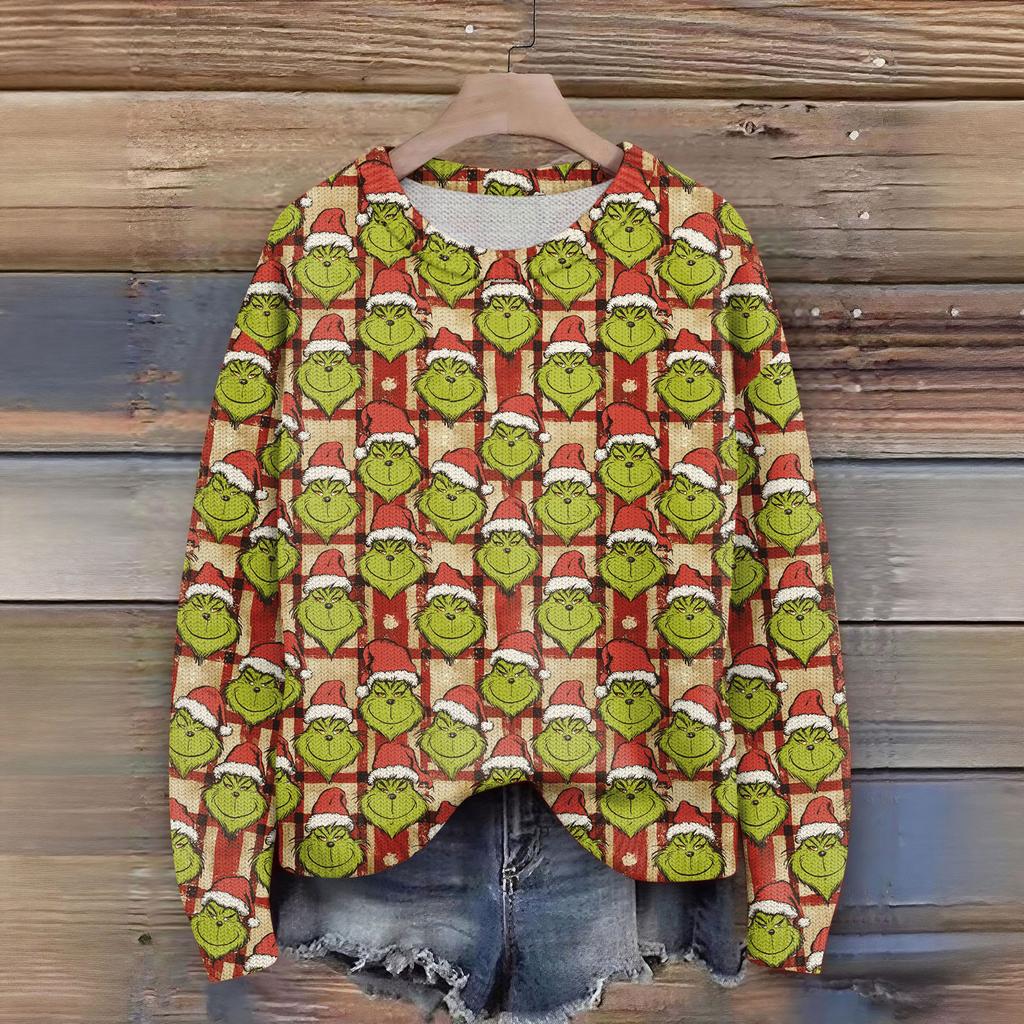 Women's Fashion Casual Long Sleeve Neck Sweater Pullover Top