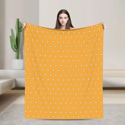 Kimetsu No Yaiba Blankets Flannel Agatsuma Zenitsu Anime Soft Throw Blanket for Bed Bed Rug