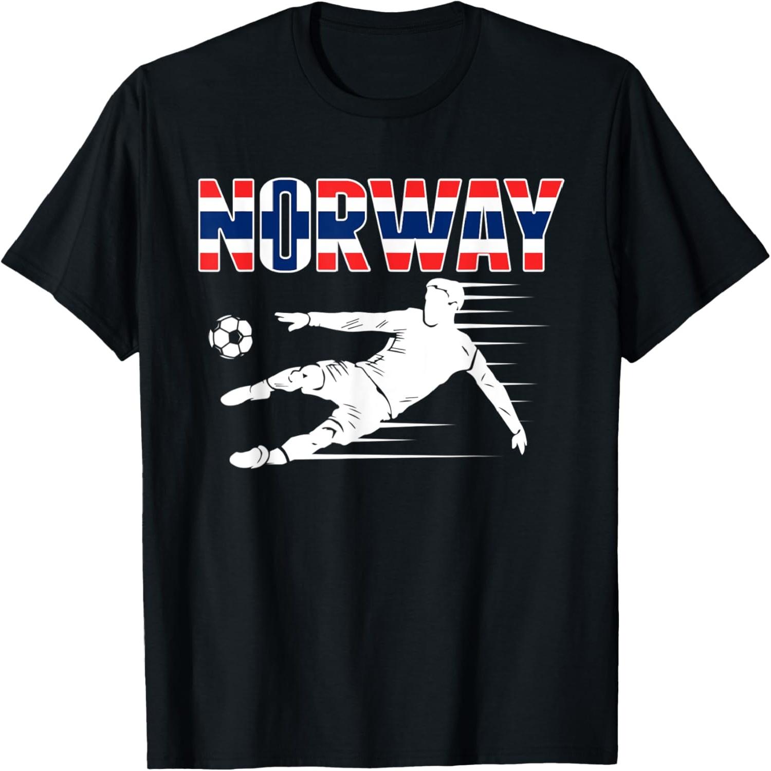 Norway Soccer Fans Jersey - Norwegian Football Supporters T-Shirt(1) S