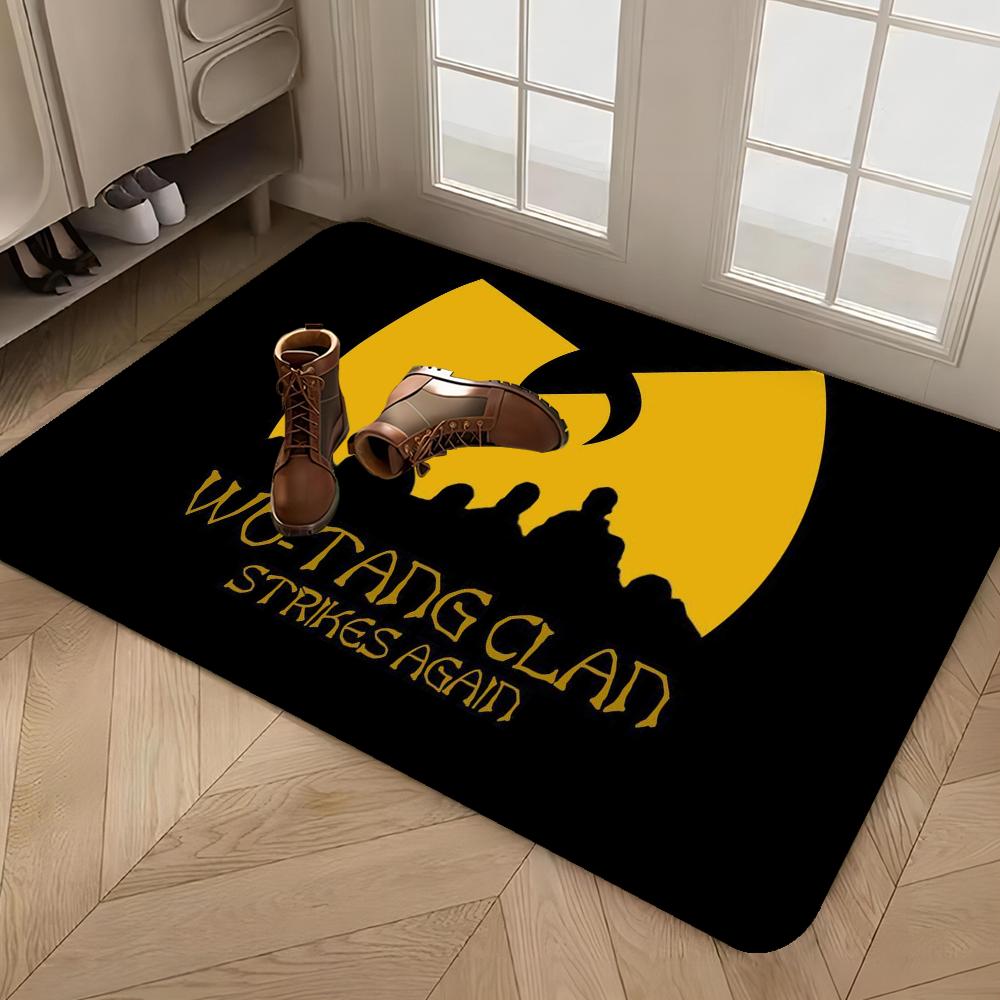 W-WU-T-TANG C-CLAN Entrance Door Mat Washable Non-Slip Living Room Sofa Chairs Area Mat Kitchen Alfombra