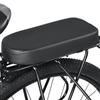 Bicycle Back Seat Bike Pu Leather Soft Cushion Rear Rack Seat Water Resistant Children Seat With Back Rest Bicycle Accessories