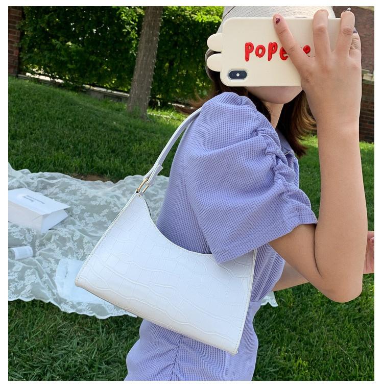 Fashion Exquisite Shopping Bag Retro Casual Women Totes Shoulder Bags Female Leather Solid Color Chain Handbag for Women