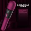 Vibrator pentru femei cu cap dublu baghetă magică AV g-spot vagin stimulator mamelon dildo erotic masturbator masaj jucării sexuale pentru cupluri