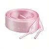 1 Pair Flat Satin Ribbon Shoelaces Colorful Silk Shoestrings Wide Shoe Laces for Sneakers Skate Shoes Boots Sport Shoes Y2K Summer Daily Wear