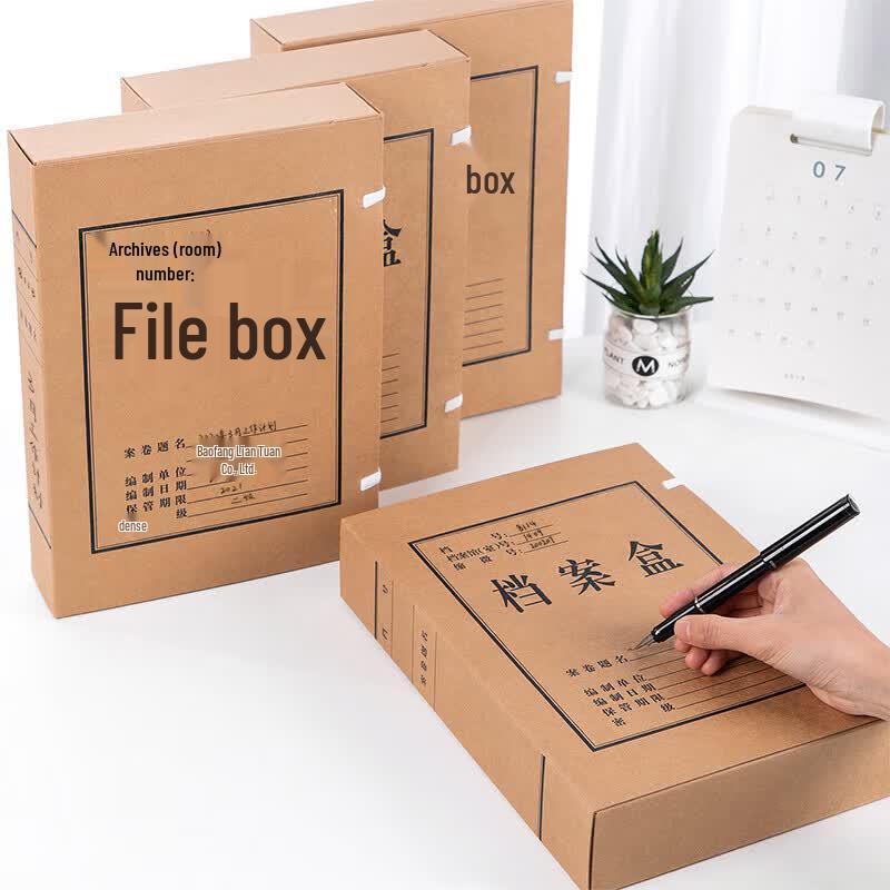 Deli Kraft Paper File Box