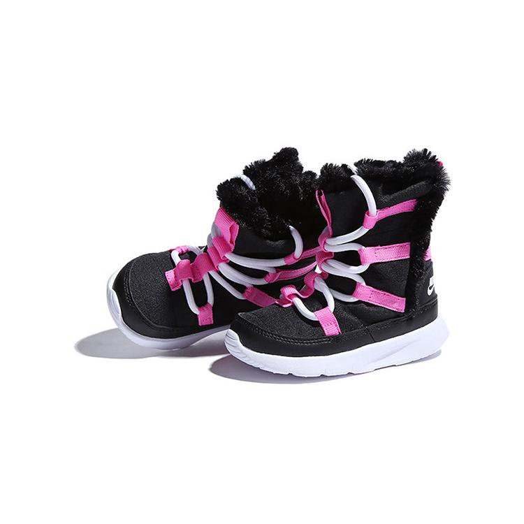 Nike Venture High Top Running Shoes Black Pink Infant And Toddler AQ9495-002