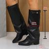Fashion Autumn Winter Street Style Women Knee-High Boots Casual Low Heel Party Shoes Ladies Modern Long Botas Mujer
