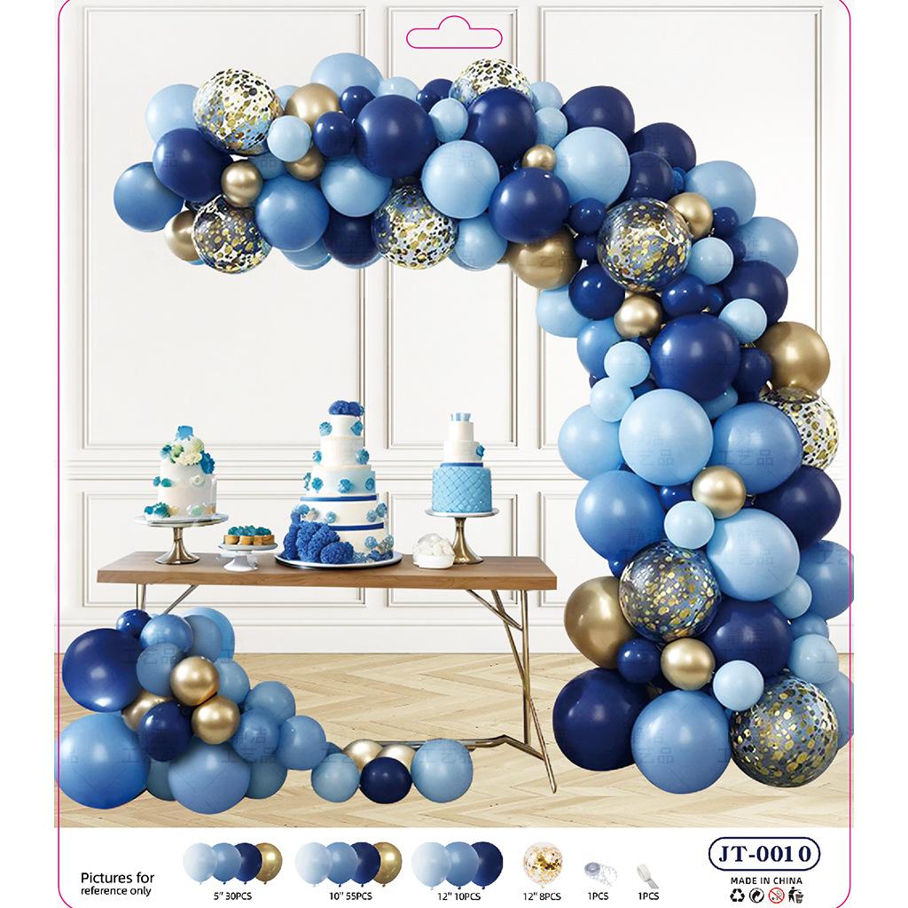 Balloon Chain Arch Opening Birthday Party Decorations Anniversary Package Set Scene Arrangement Premium Atmosphere