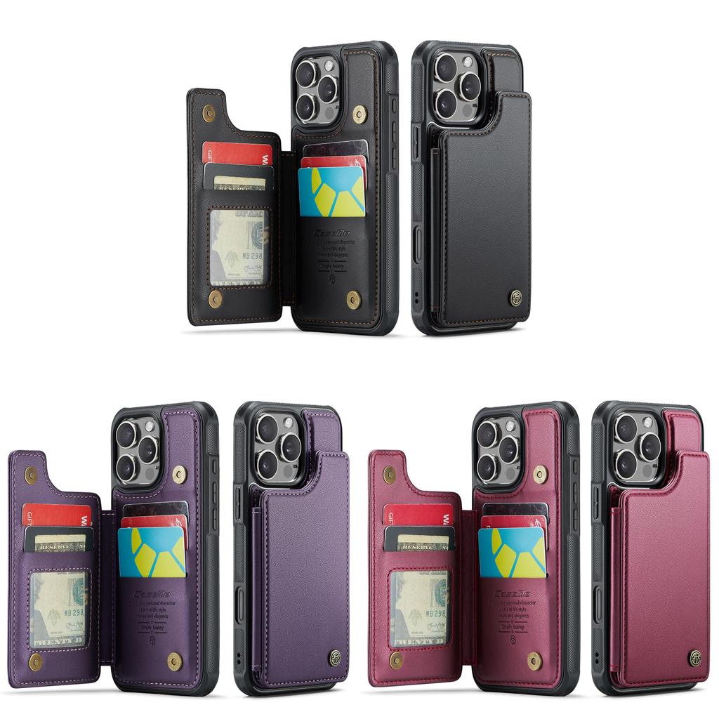 Card Holder Flip Case With Stand And Shockproof Pu Tpu For Home Office