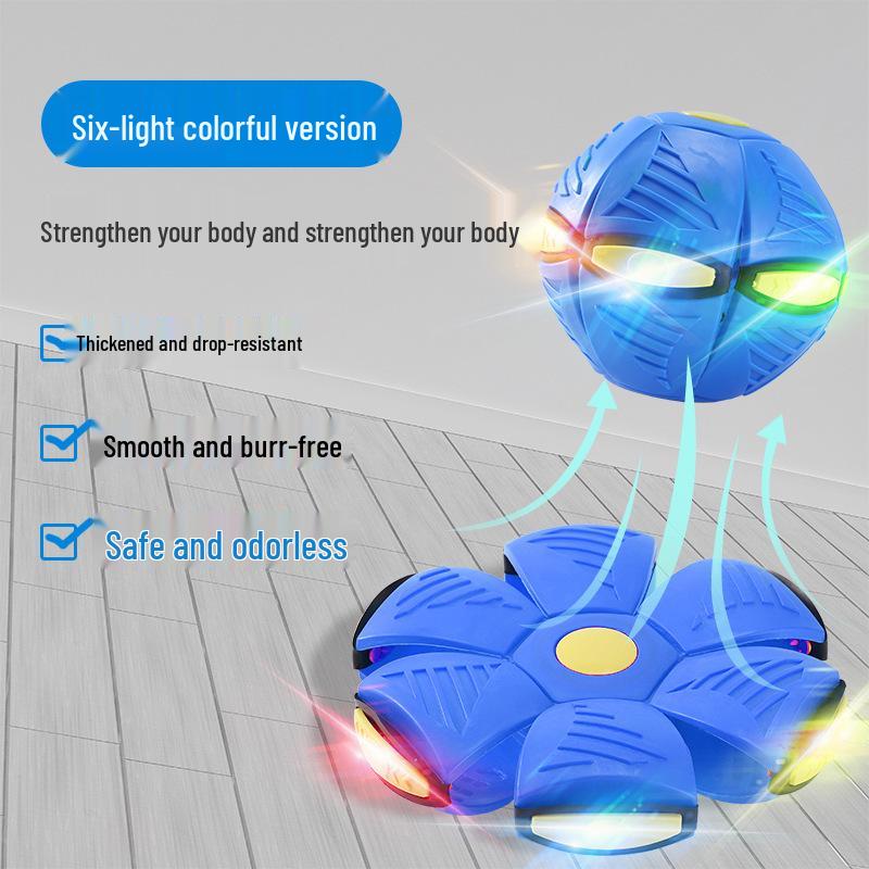 Magical Elastic Flying Saucer Ball - Children's Bouncing Stomp Toy for Outdoor Play