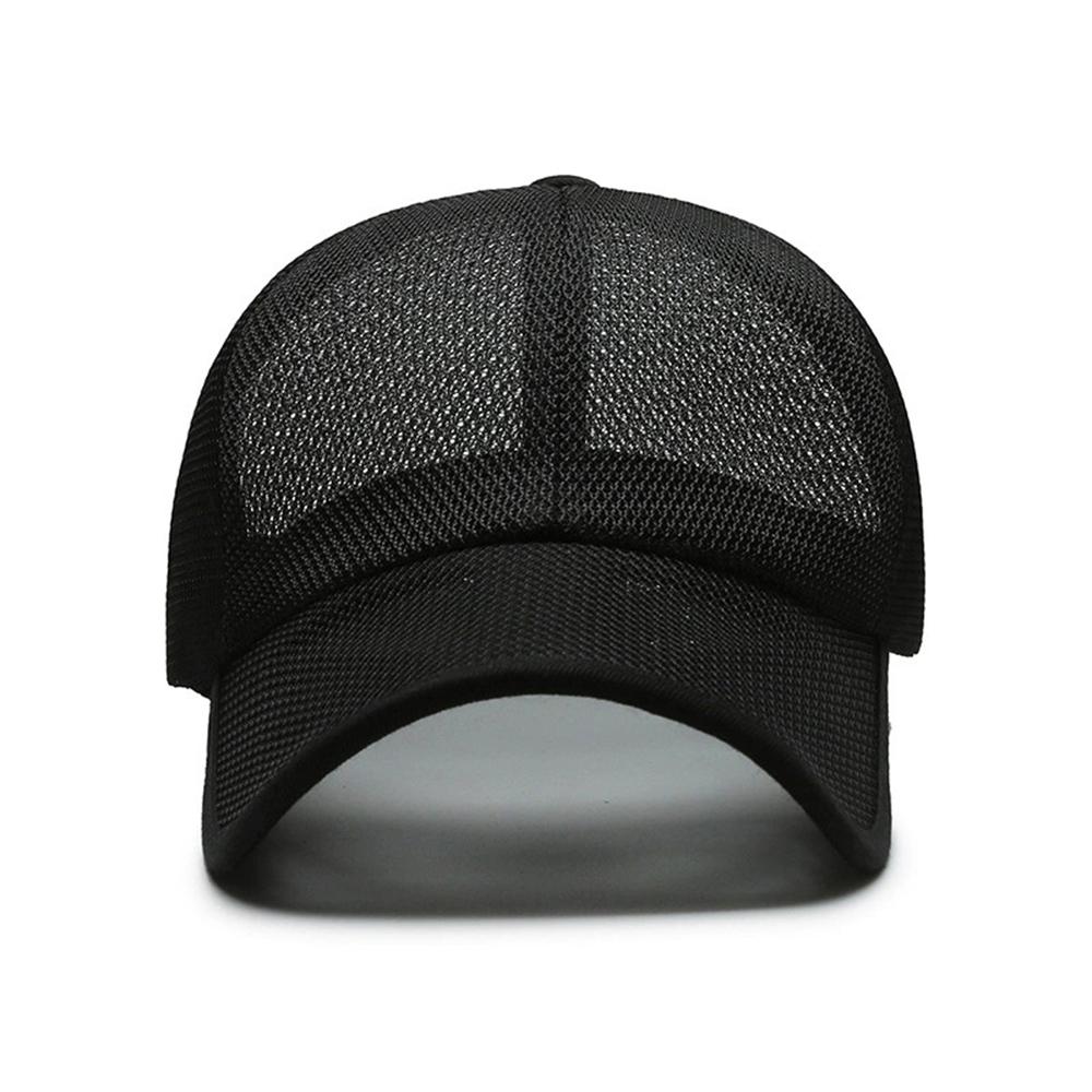 Offene Kante Baseballkappe Atmungsaktives Netz Sommerhut für Herren Damen Outdoor Sonnenschutz