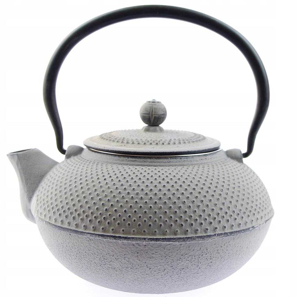 CAST IRON KETTLE 1.5L TEA POT WITH TEA INFUSER + 4x CUPS WARMER