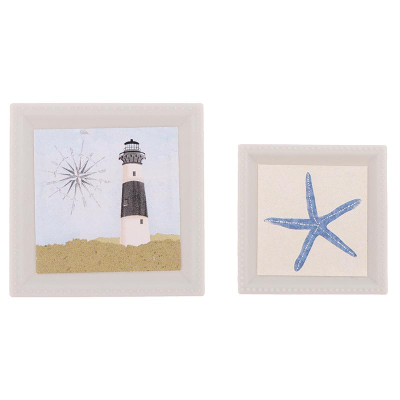 1/12 Dollhouse Mini Photo Painting Mural Wall Picture Dollhouse Home Decoration Dolls House Furniture Accessories