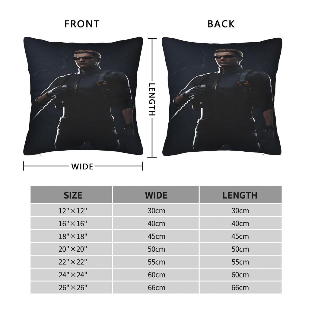 A-Albert W-Wesker Pillowcases Funny Pillow Case For Sofa Home Decor Graphic Pillow Cover