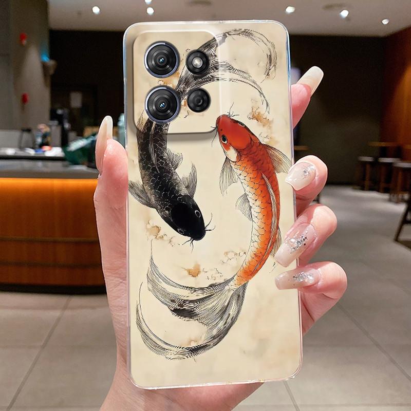 

For Motorola Moto G Power (2025)/Moto G Play 2025 Soft Silicone TPU Clear Beautiful Unique Design Painted Casing Anti-fall Cover Moto G Power (2025)