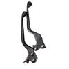 Black Brake Lever Set Slotted Brake Clutch Levers for Harley Davidson 1996-2014